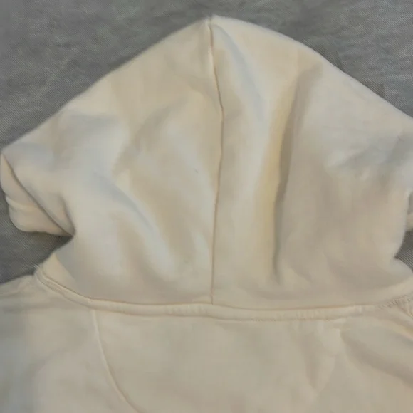 American Eagle Outfitters Cream Hoodie with Blue Lettering - Picture 8 of 13